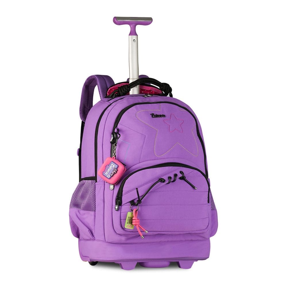 Mochila Escolar de Rodas Luluca Pandinha Juvenil Meninas