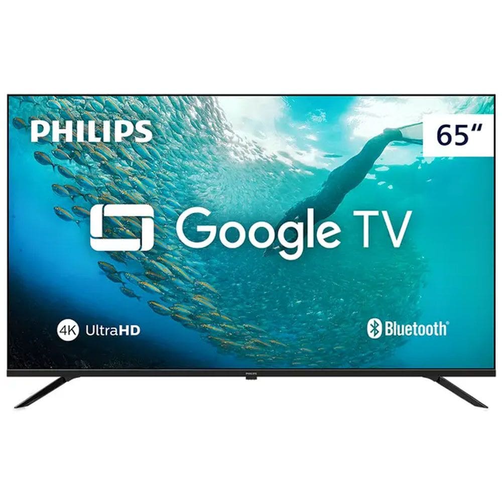 Smart Tv Philips LED 65 Polegadas 4K Wi-Fi Google TV Design Bordas Ultrafinas
