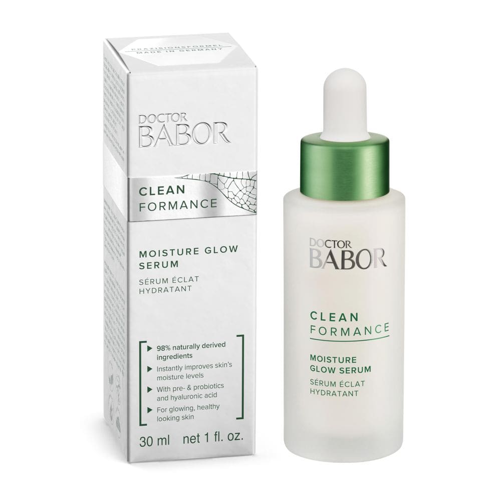 Sérum BABOR CLEANFORMANCE Moisture Glow 30 mL com ácido hialurônico