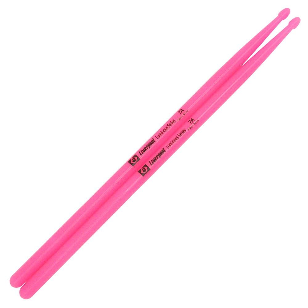 Baqueta Liverpool Luminous Series Neon Fluorescente 7A Pink