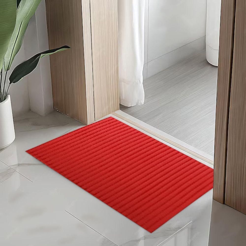 Tapete Passadeira Capacho Emborrachada Antiderrap. 0,65x1,00 Duna Vermelho