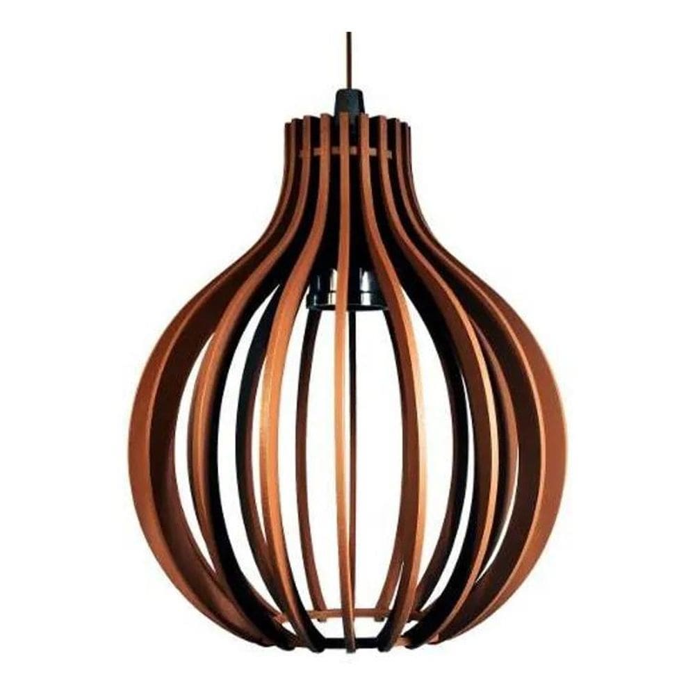 E-Led Brasil Pendente Bali 21X18 Unidade 1 Chocolate