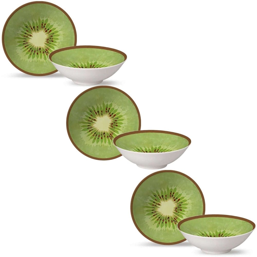 Conjunto de 6 Bowls Kiwi de Cerâmica 300ml - Alleanza