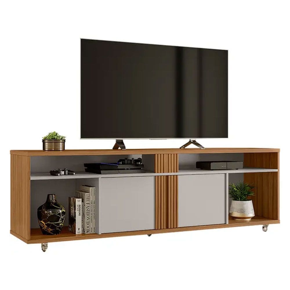 Rack para TV NT1290 até 70 Polegadas 2 Portas Articuladas Notável Móveis