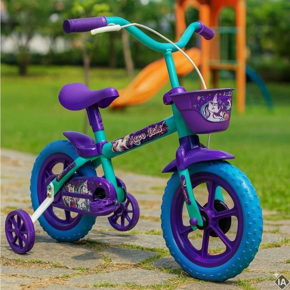 Bicicleta Infantil Aro 12 com Rodinhas até 20 KG TRACK