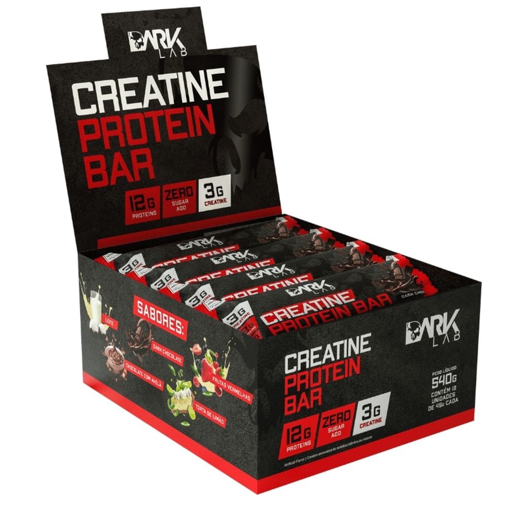 Creatine Protein Bar (Caixa c/ 12un de 45g) Dark Lab