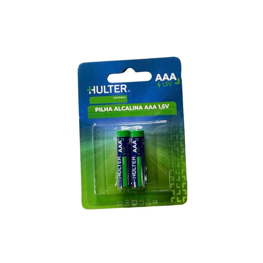 Pilha Hulter Alcalina AAA 1,5V Blister 2 Unidades HT1PILHA-AAA2F