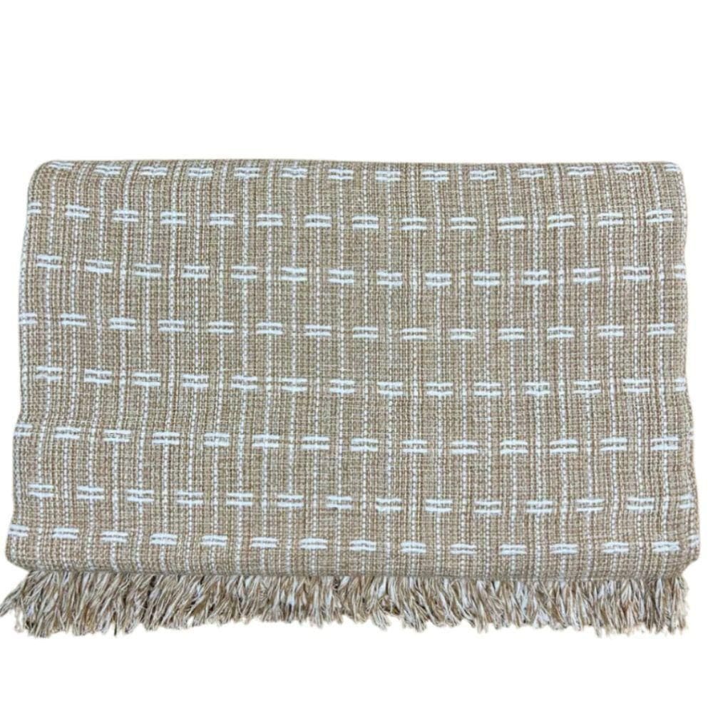 Manta Grande Para Sofá Luxo 2,50x1,80 Tipo Capa Protetora De Sofa 2 E 3 Lugares Gigante 100% Algodão Bege Mesclado-b