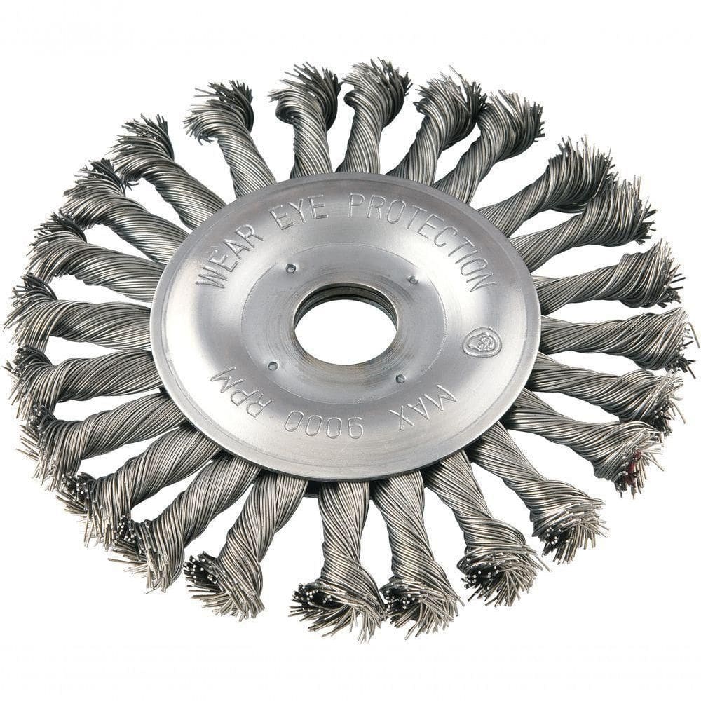 Escova Circular Torcida 6x1-2 Furo 7-8 Aço Carbono Polido