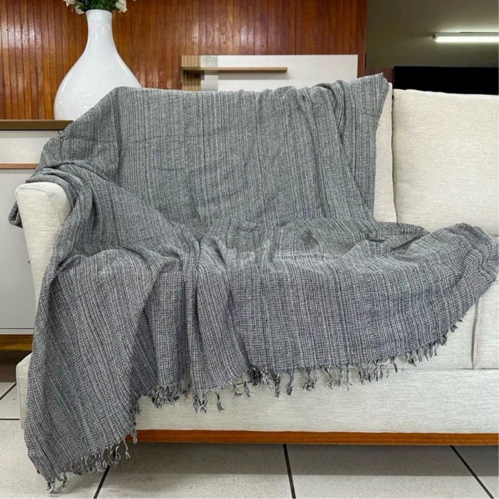 Manta Para Sofá E Cama King 3,00x1,80 Capa Protetor De Sofa Grande Gigante 2 E 3 Lugares Terracota 01 King Preto Mes