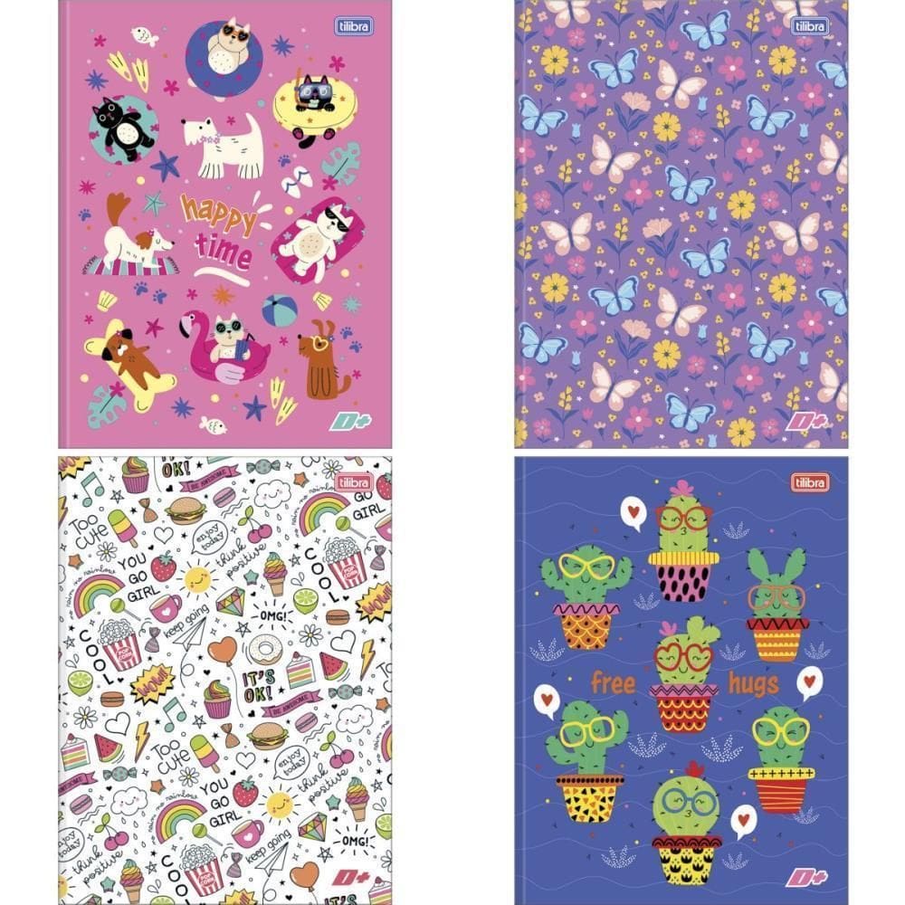 Caderno Brochurao Capa Dura D+ 48Fls Feminino Pct.C/10