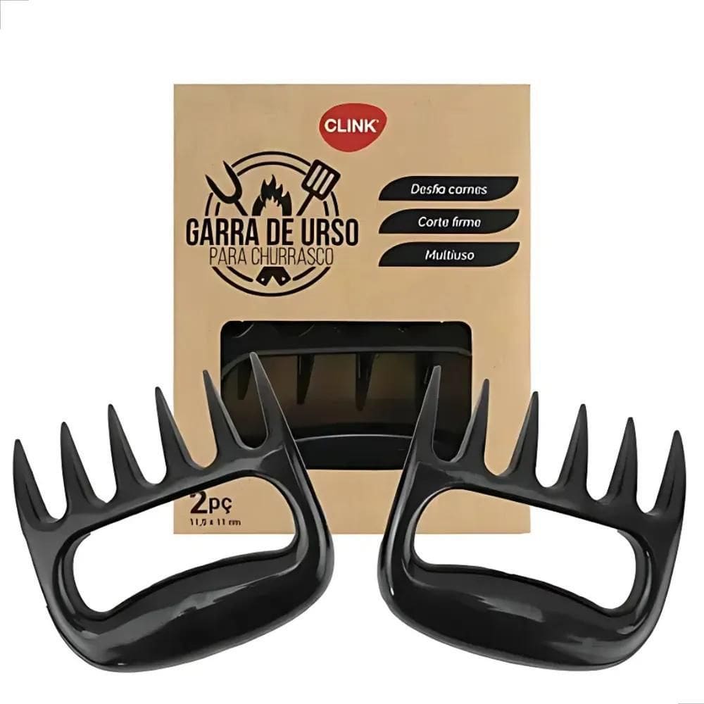2X Desfiadores Garra De Urso Para Churrasco Garfo 2 Pçs Cl