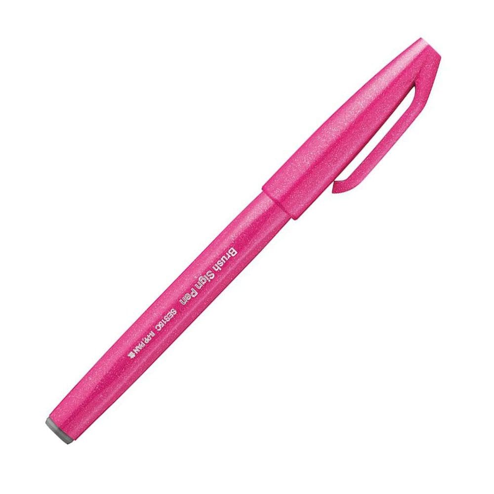 Caneta hidrográfica Brush Sign Pen Rosa - Pentel