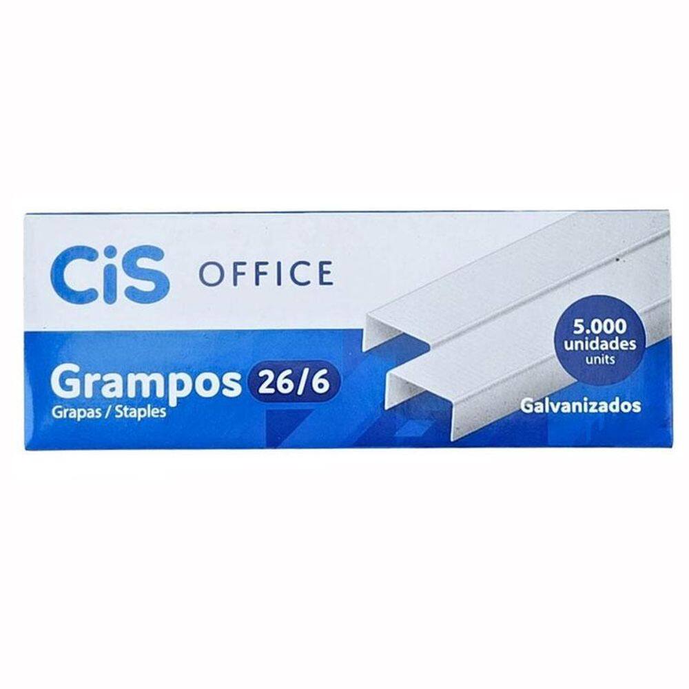 Grampo galvanizado 26/6 c/ 5000 unidades Cis
