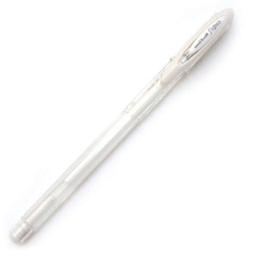 Caneta gel angelic signo 0.7mm UM-120AC Branca Uni-Ball