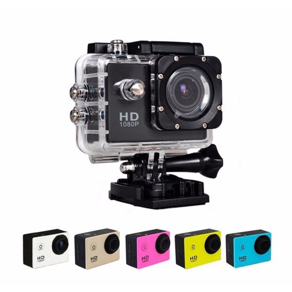 Câmera submersível esportiva 4K Full HD com LCD de 1,5 polegadas