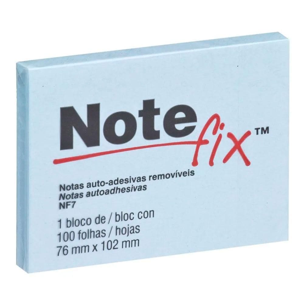 Bloco de notas adesivas Notefix Azul 76x102mm 100 folhas 3M