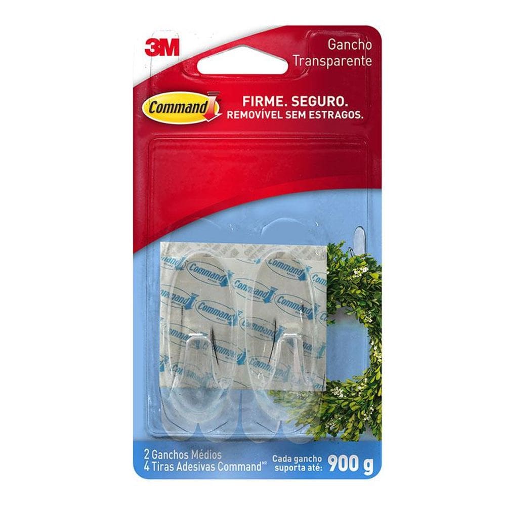 Gancho adesivo Command médio 2 unid HB004270540 3M