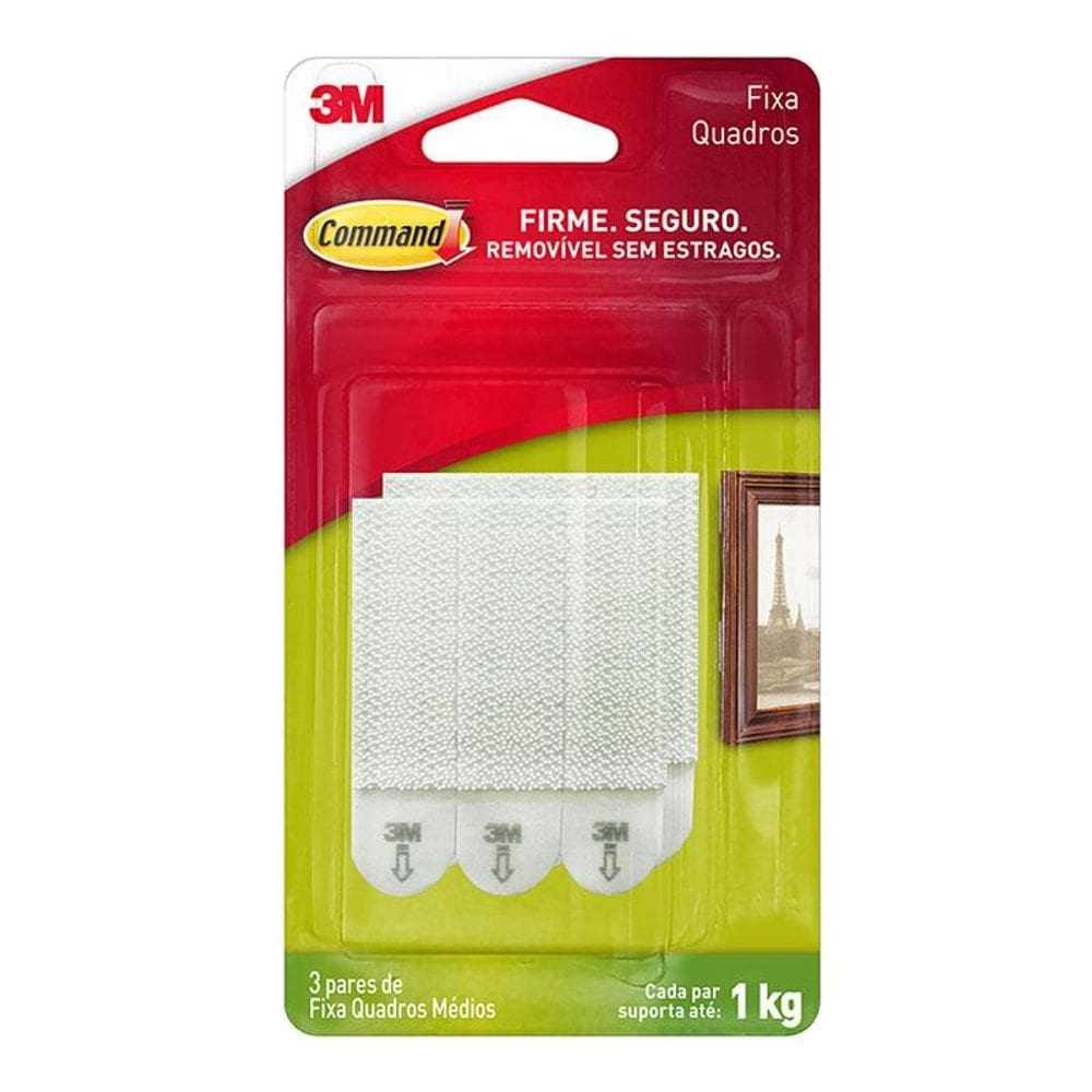 Fecho médio com adesivo para quadros Command H0002316828 3M