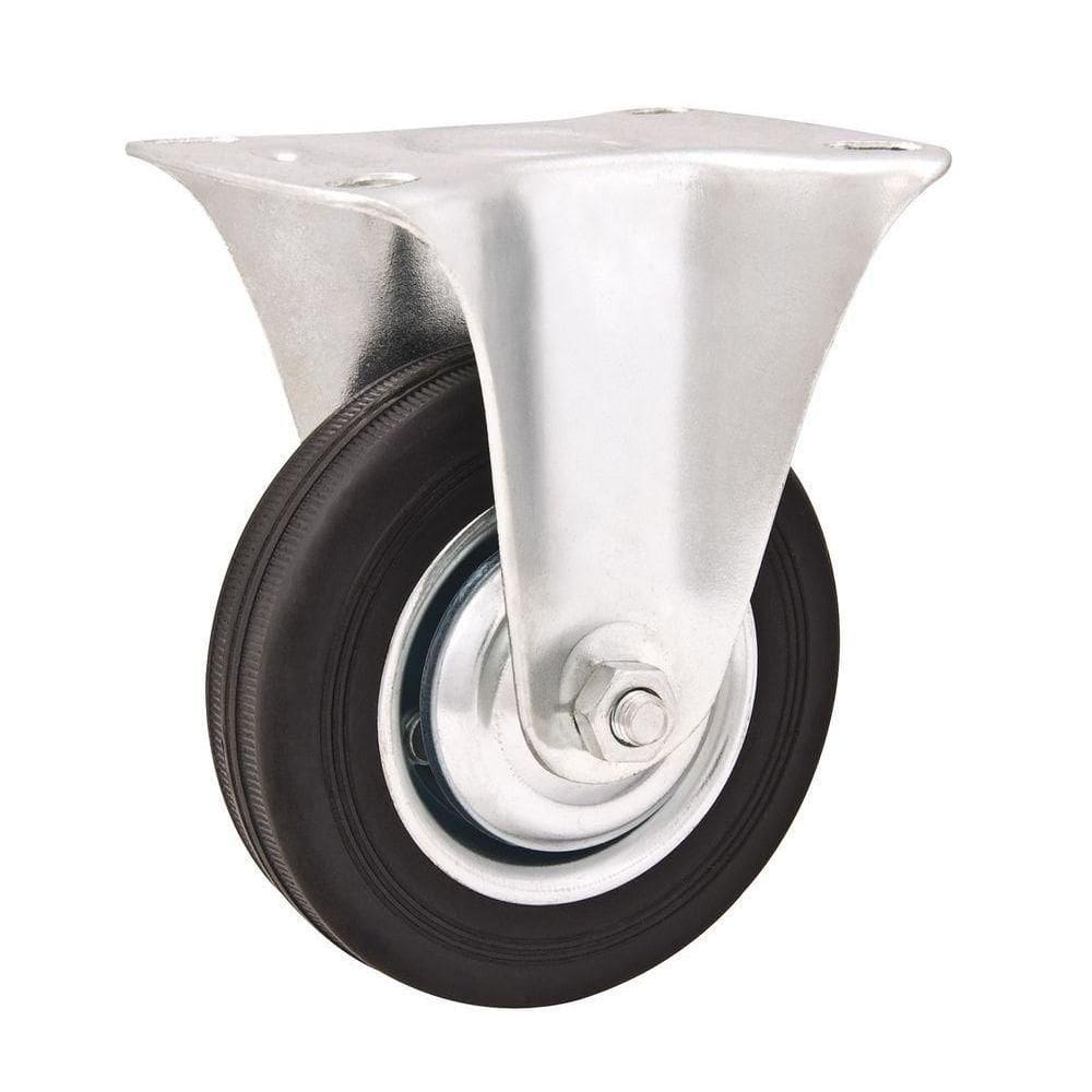 Rodizio Fixo 8” Leve 150kg Núcleo Chapa Borr. Preta Vonder