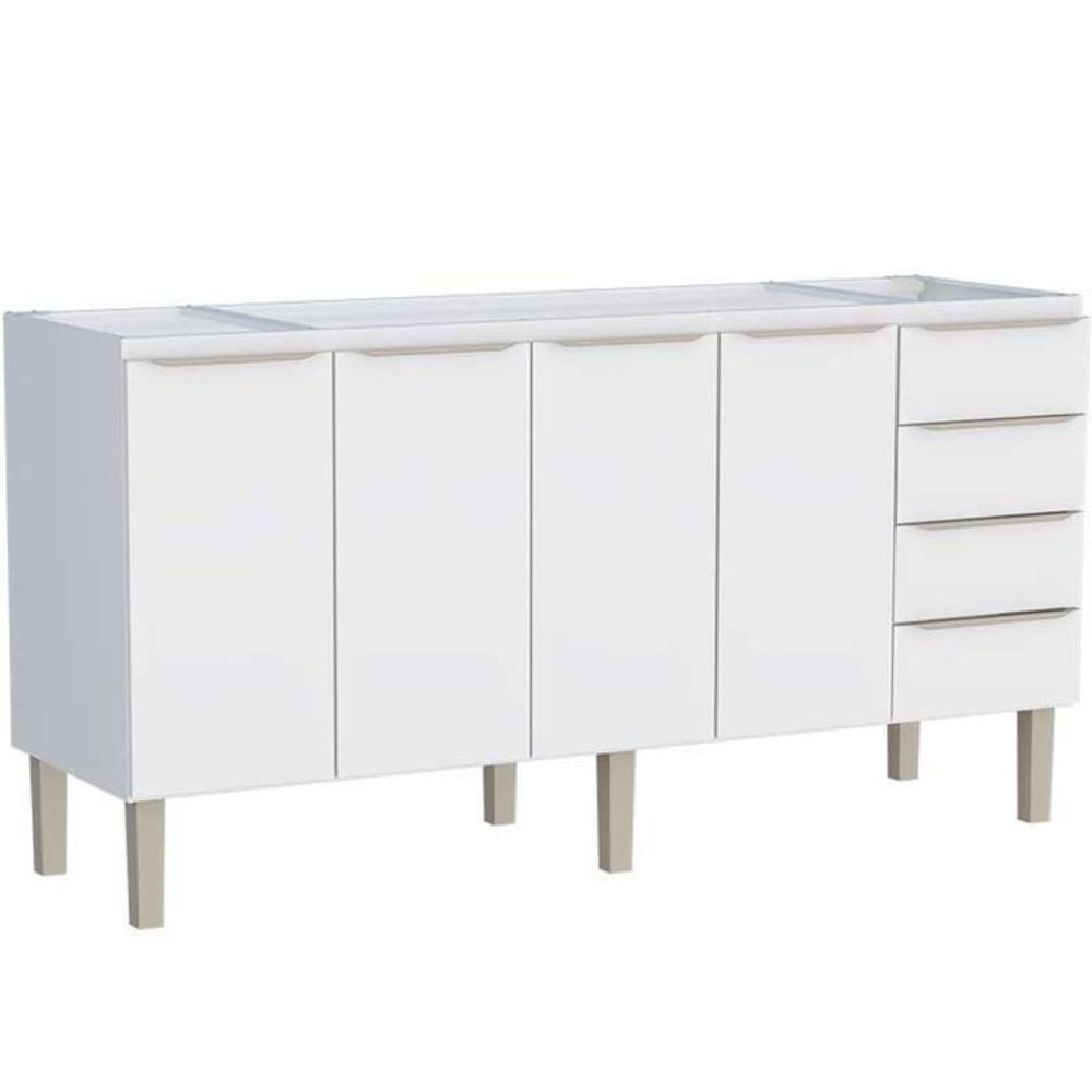 Gabinete para Banheiro Aço Flora 1,92m Branco para Pia de 2,00m - P10317 - COZIMAX