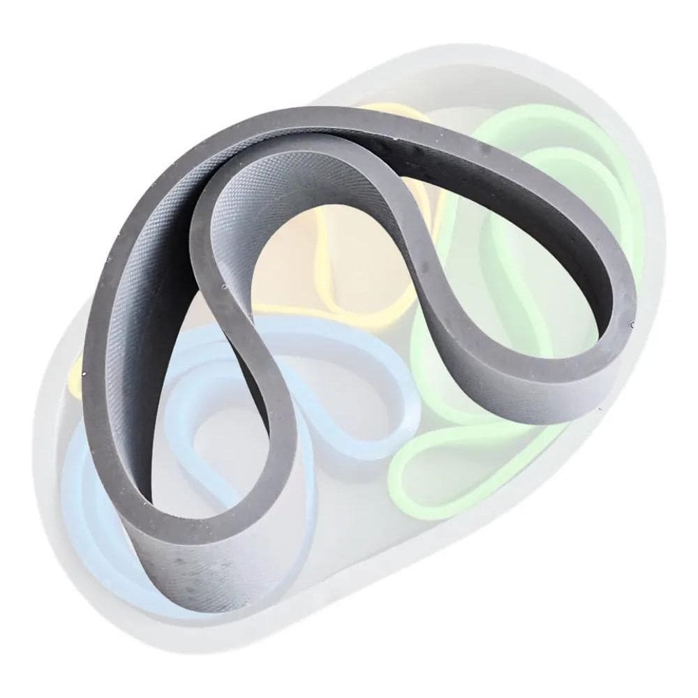 2X Faixa Elástica Rubber Band Prottector Extra-Forte Cinza