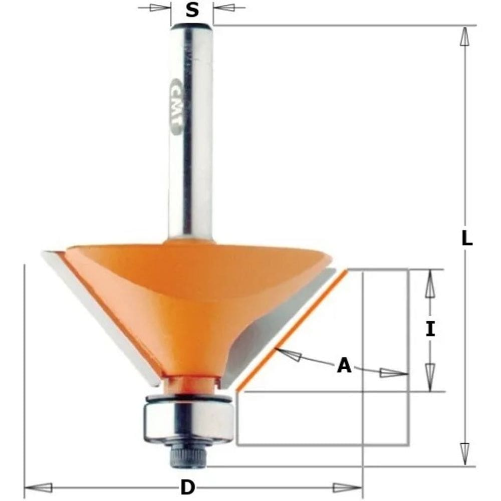 Fresa De Widea Para Chanfro 25º 22,2x12,7mm Cmt - 73619011