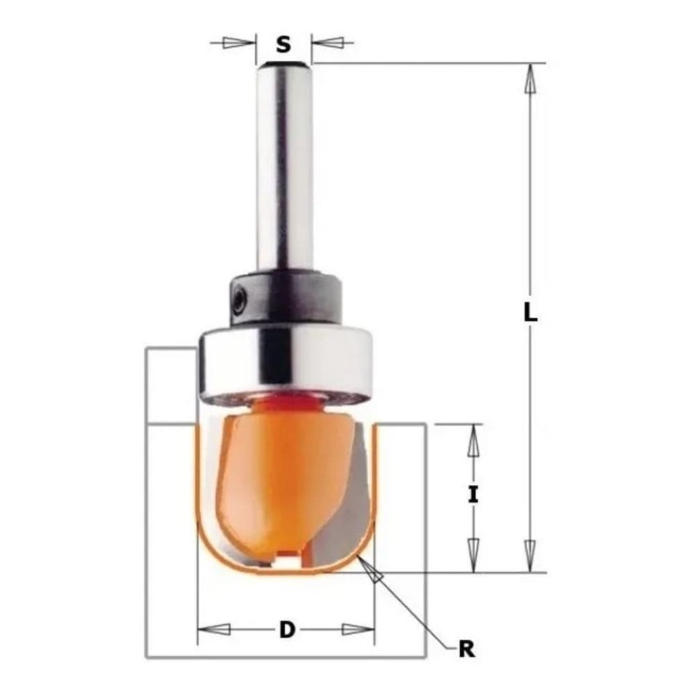 Fresa De Widea Para Moldura Rolamento 19x16mm Cmt 75100211b