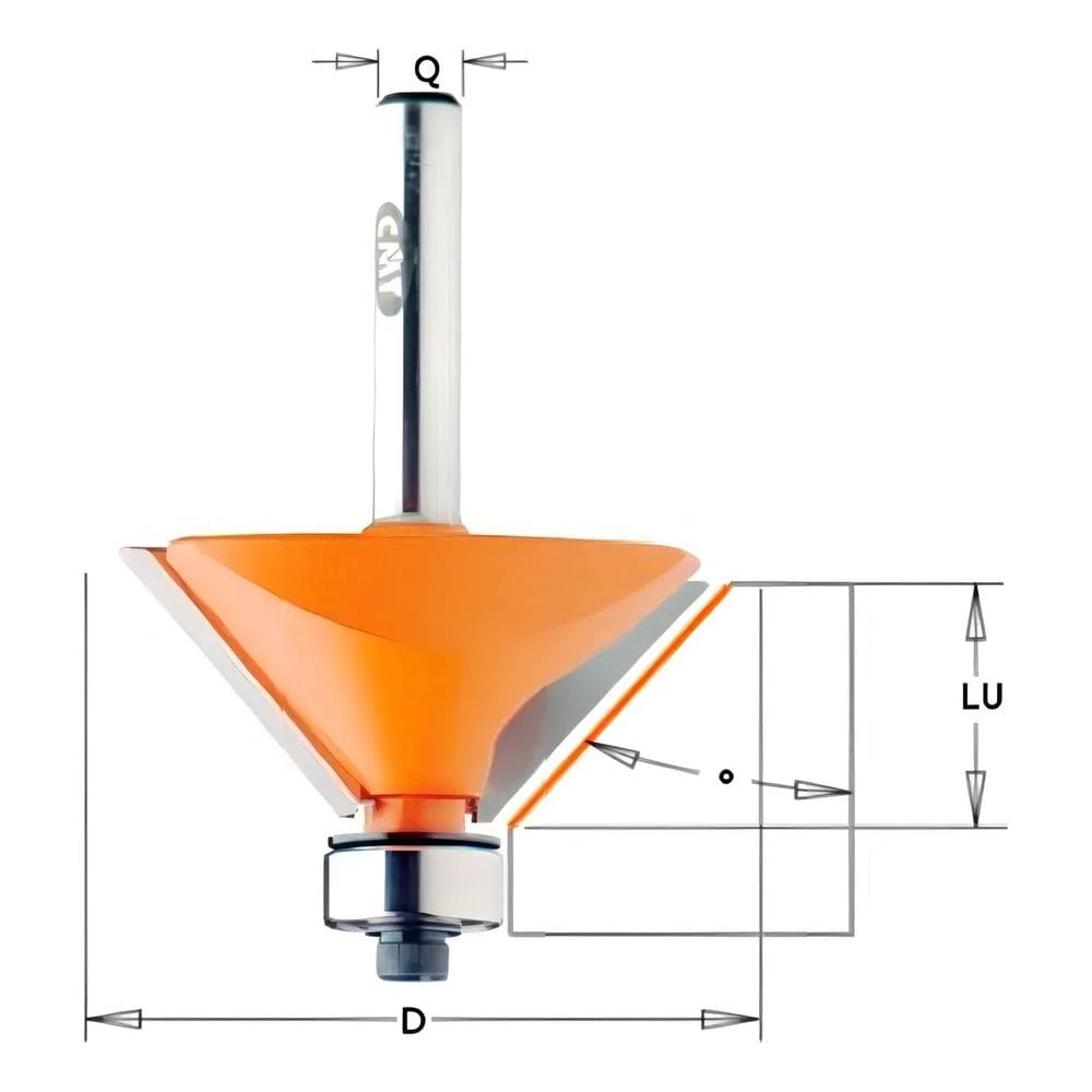 Fresa De Widea Para Chanfro Rol. 30º 26x8,5mm Cmt 70926011