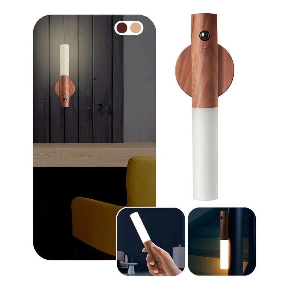 Luminária De Led Parede Sensor Quarto Portátil Usb Imã Mesa
