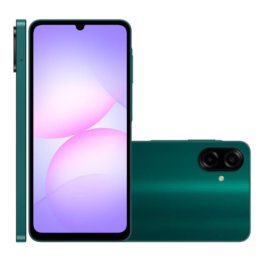 Smartphone A07 256 GB Camera 50 MP + 2 MP 4G Verde A075M Samsung
