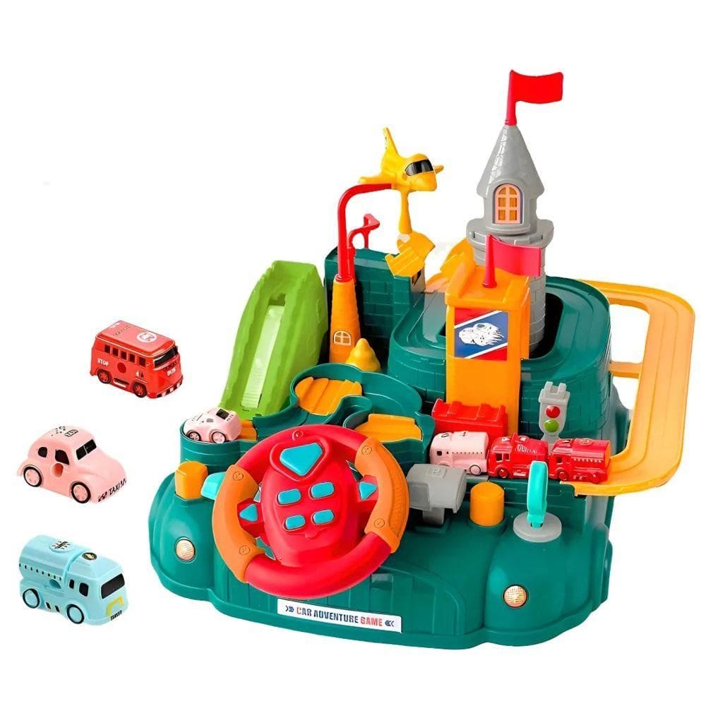 Pista Circuito Turbo Aventura com 3 Carrinhos 0260 For Kids