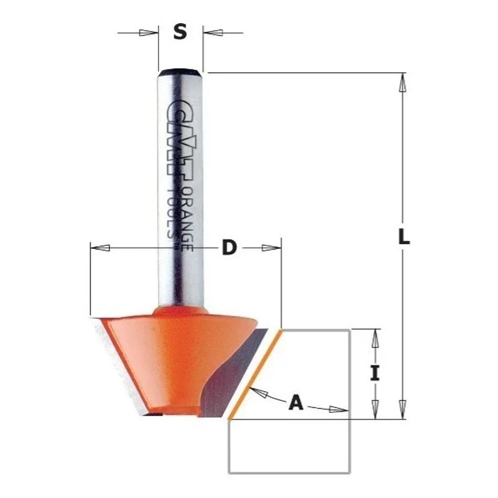 Fresa De Widea Para Chanfro 15º 24x14mm Cmt - 70324011