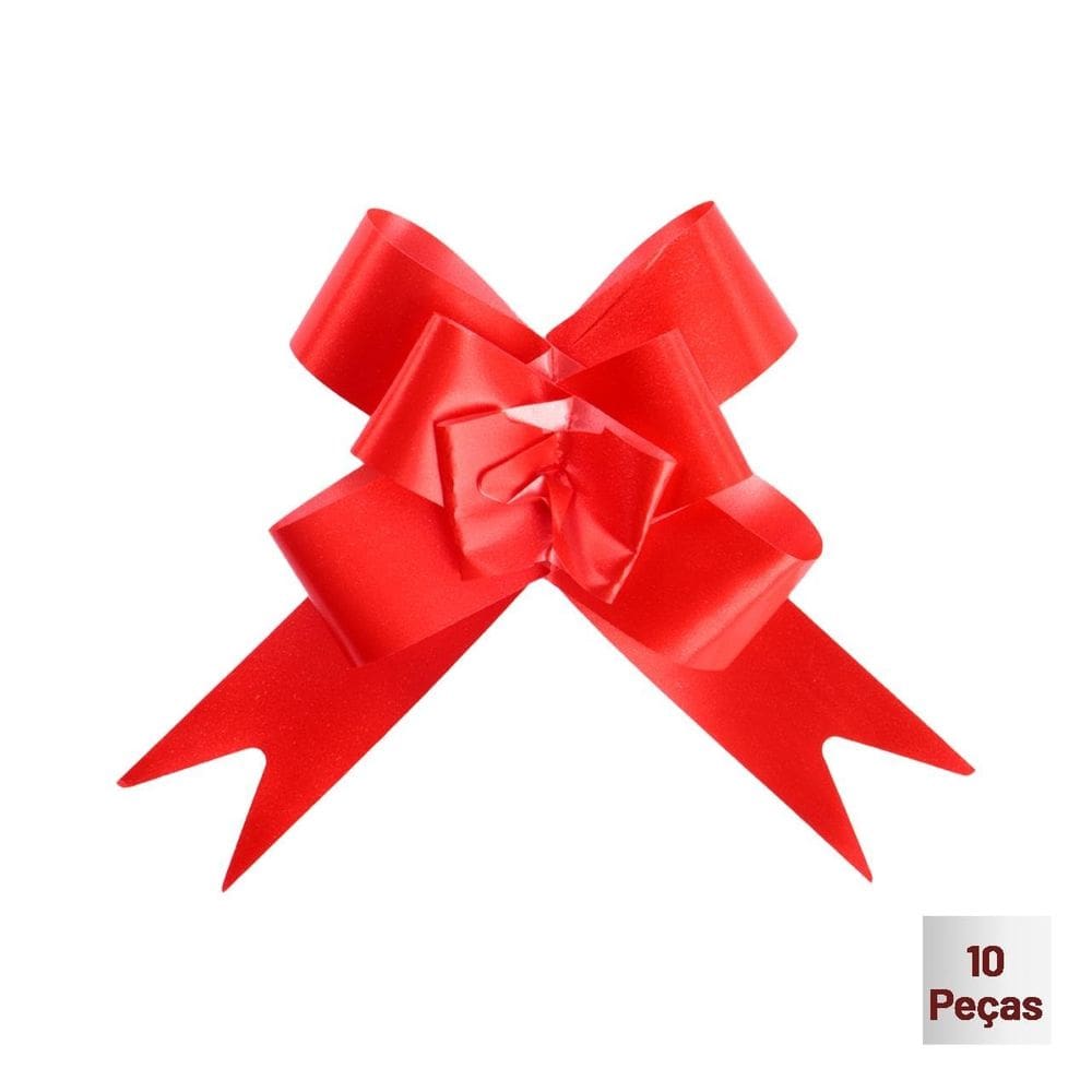 Laço Para Presente 10 Pçs 3x48cm Liso Colors - Tudo em Caixa