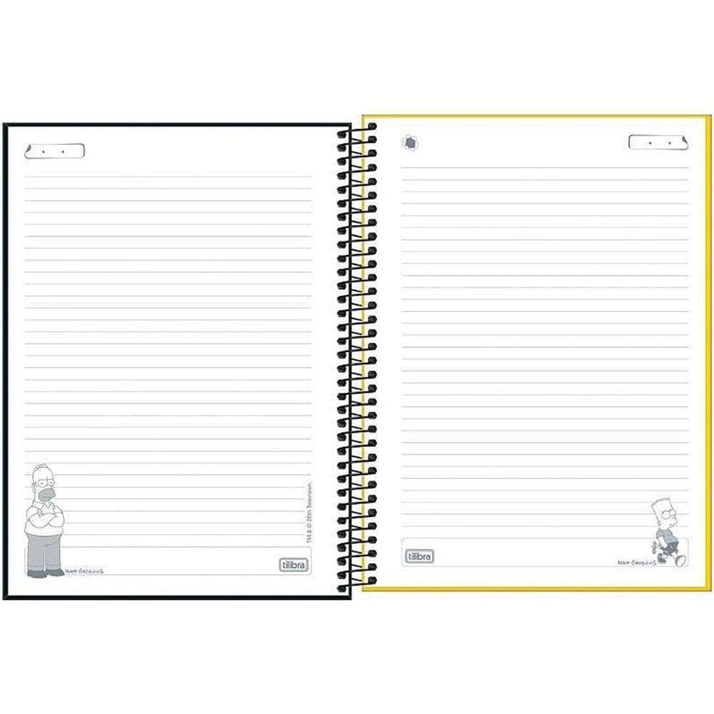 Caderno 10X1 Capa Dura The Simpsons 160Fls.