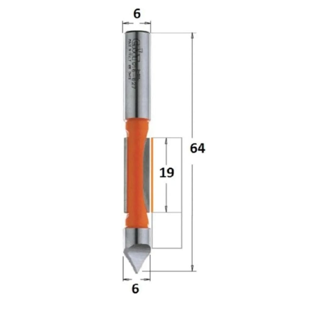 Fresa De Widea Para Furar E Refilar 6x19mm Cmt - 71606011
