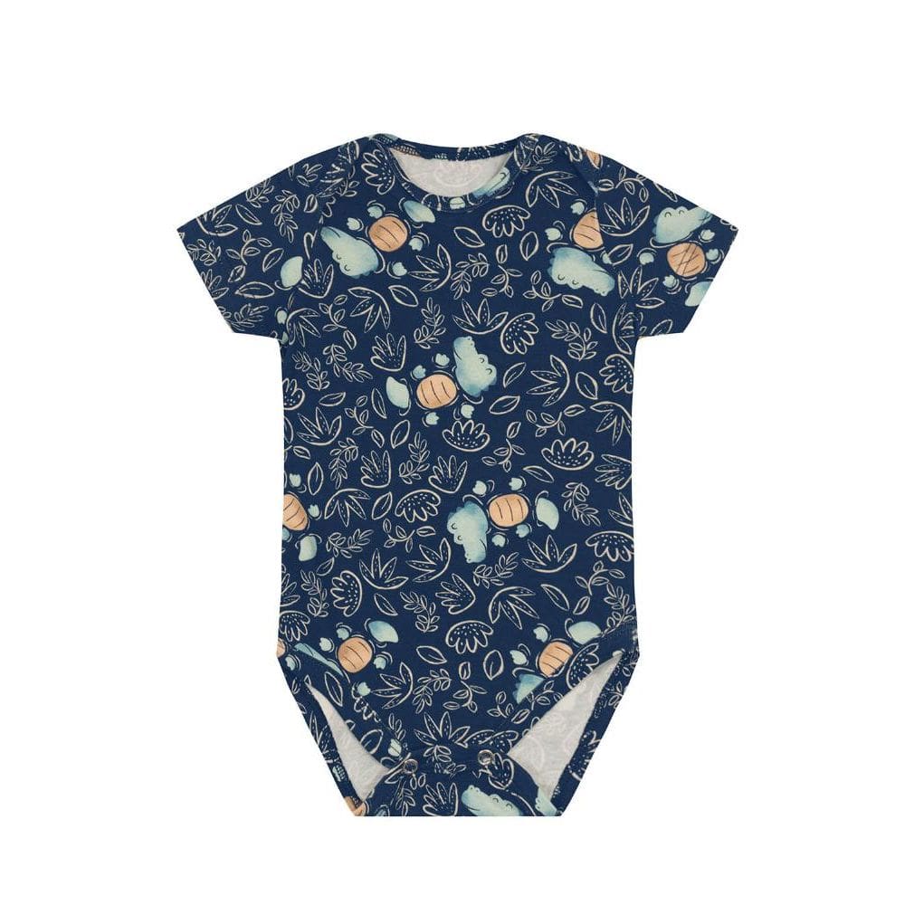 Body bebê menino de bichinhos Brandili Baby