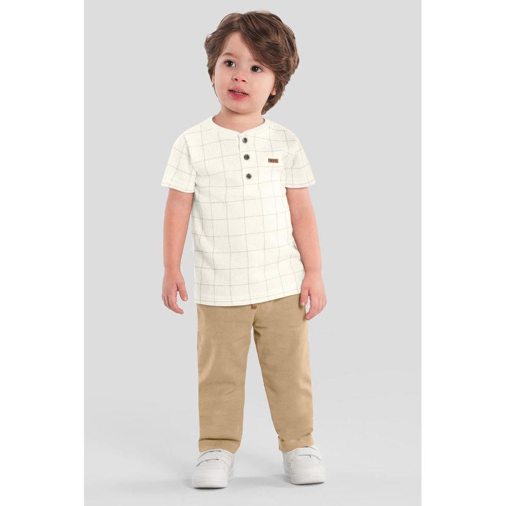 Calça infantil menino em sarja Mundi