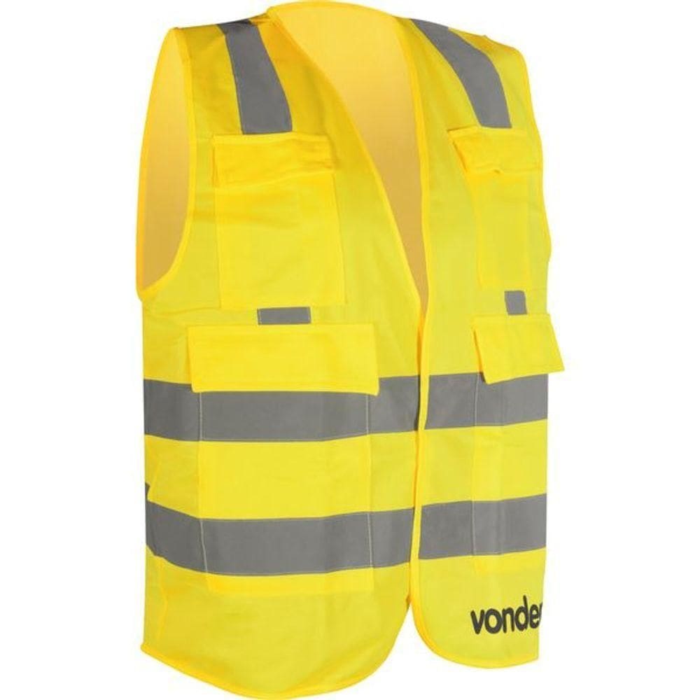 Colete Refletivo Bolso Amarelo Cv106 Vonder