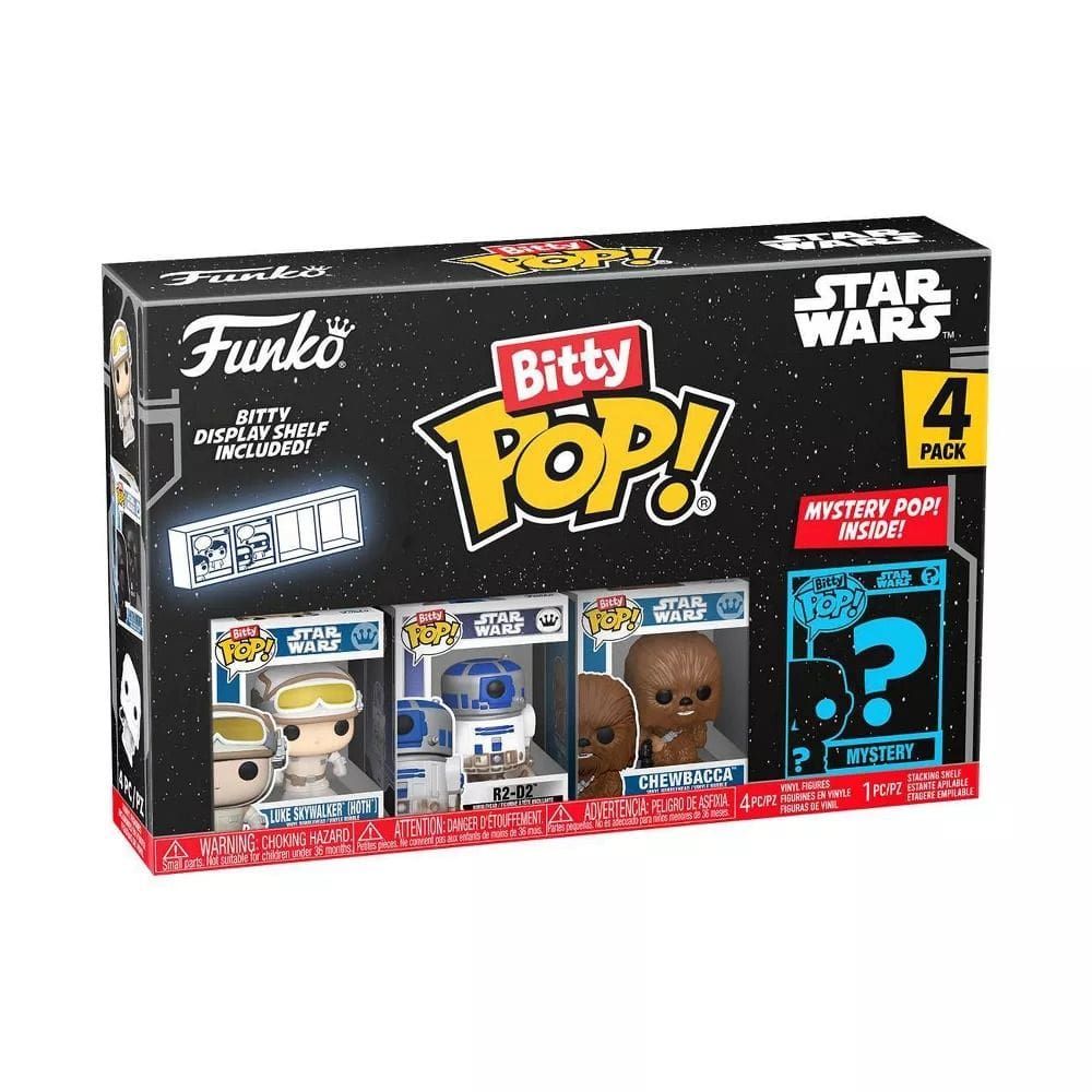Funko Bitty Pop Star Wars Luke Skywalker, R2-D2, Chewbacca