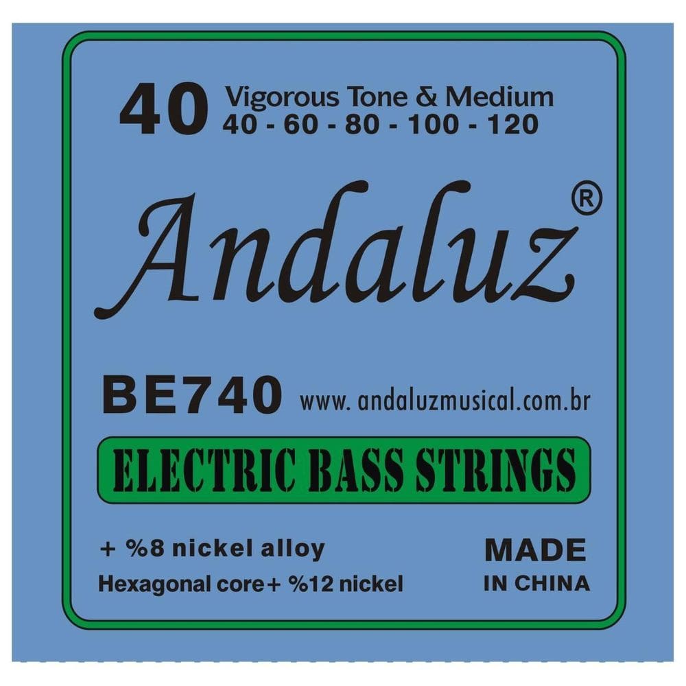 Encordoamento Baixo 5 Cordas 0.40 Be740 Níquel Andaluz