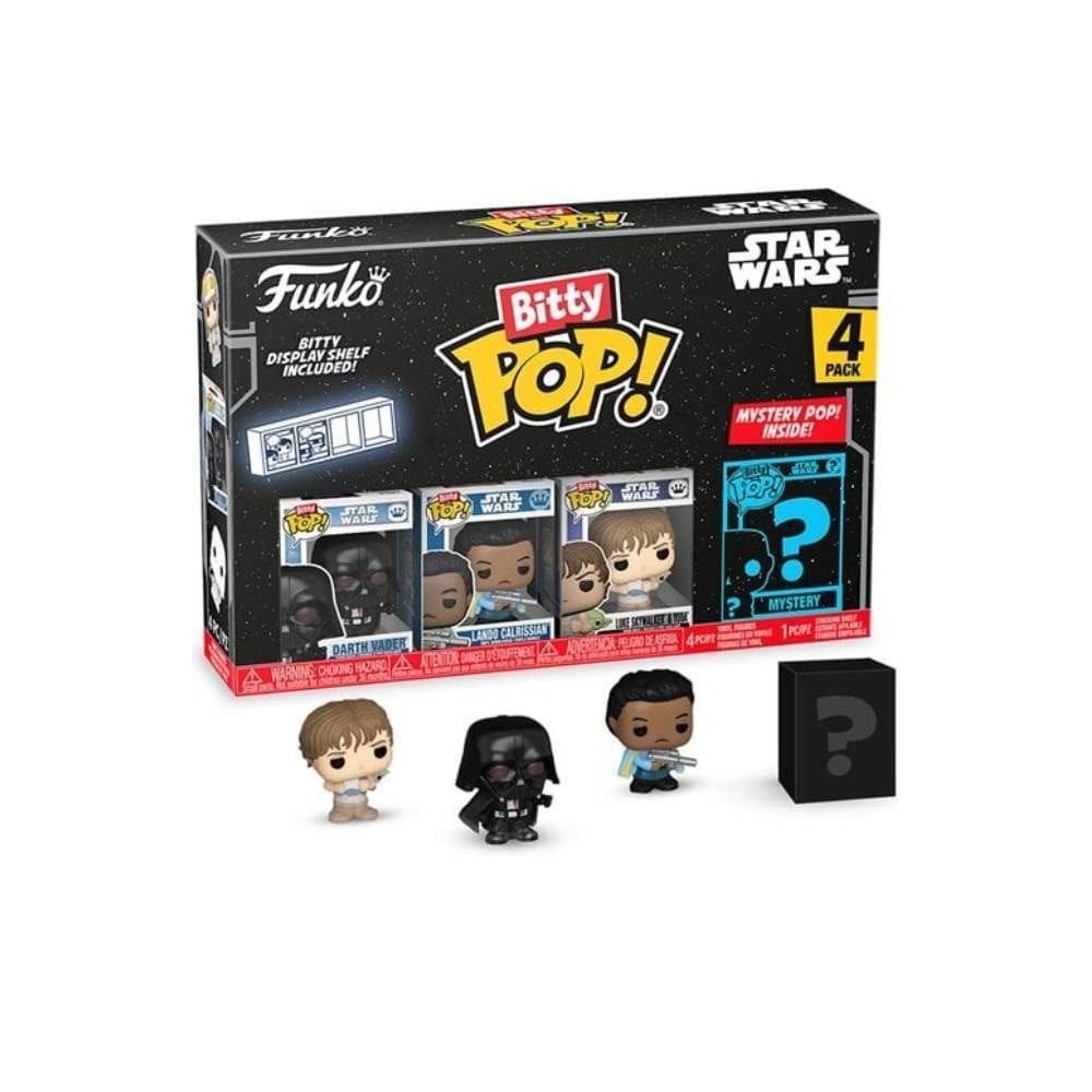 Funko Bitty Pop Darth Vader, Lando Calrissian, Luke Skywalker & Yoda Star Wars