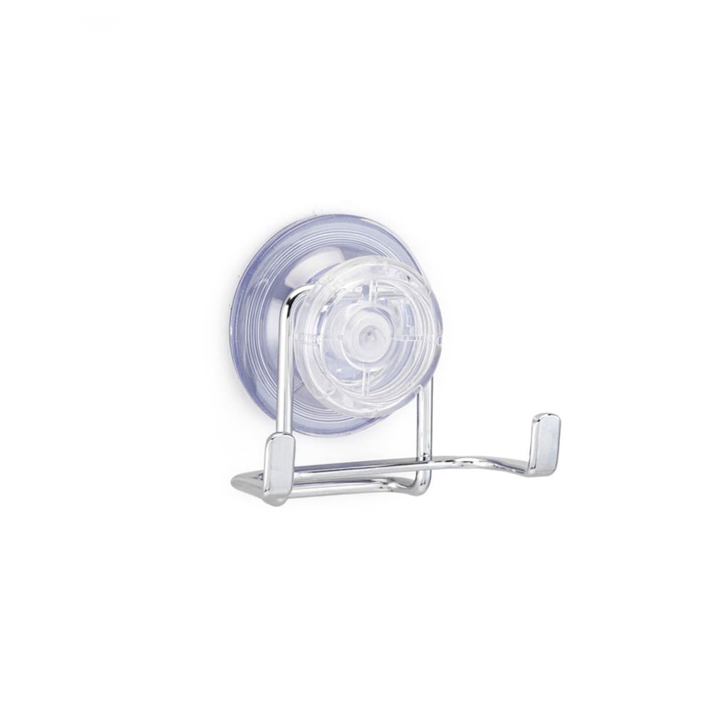 Gancho Duplo Cromado Ventosa Redonda 1346 Arthi