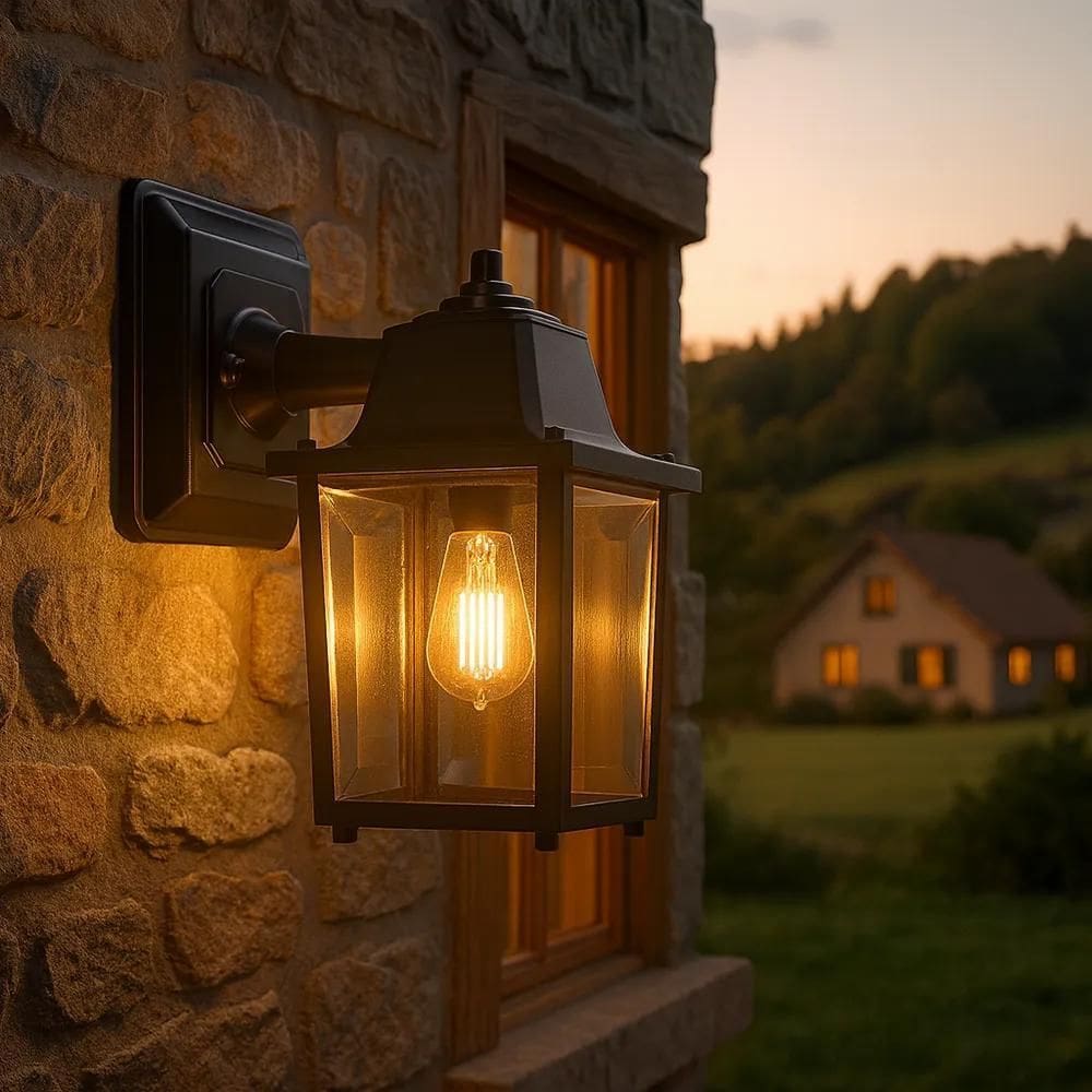 2X Luminária Arandela Parede Colonial Vintage Externa Quad