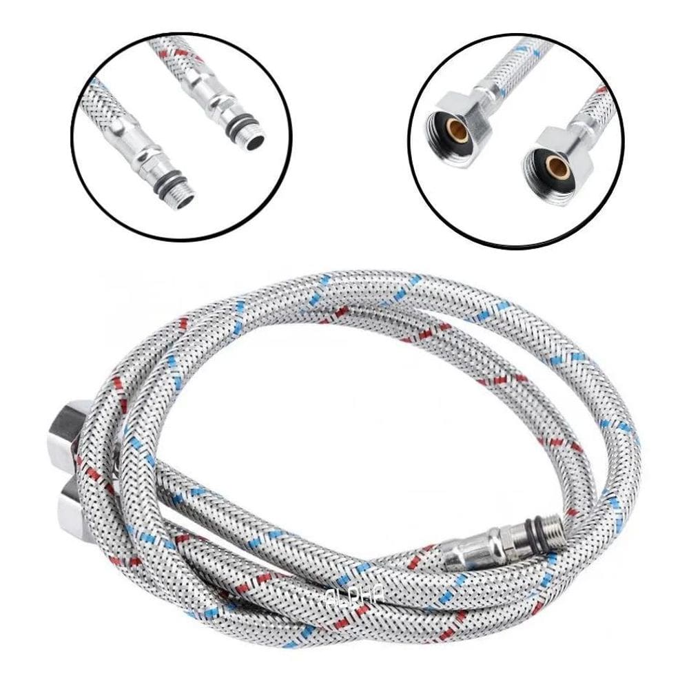 2X Engate Mangueira Flexível Misturador Monocomando 50Cm P