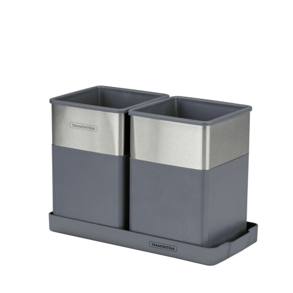 Porta Objetos Multifuncional Inox Diversos Ambientes Design Moderno Elegante Tramontina