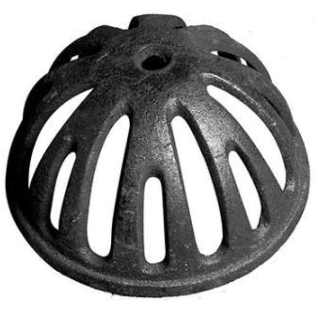 Kit 3 Ralo Grelha Abacaxi Semiesférico 150Mm Ferro Fundido