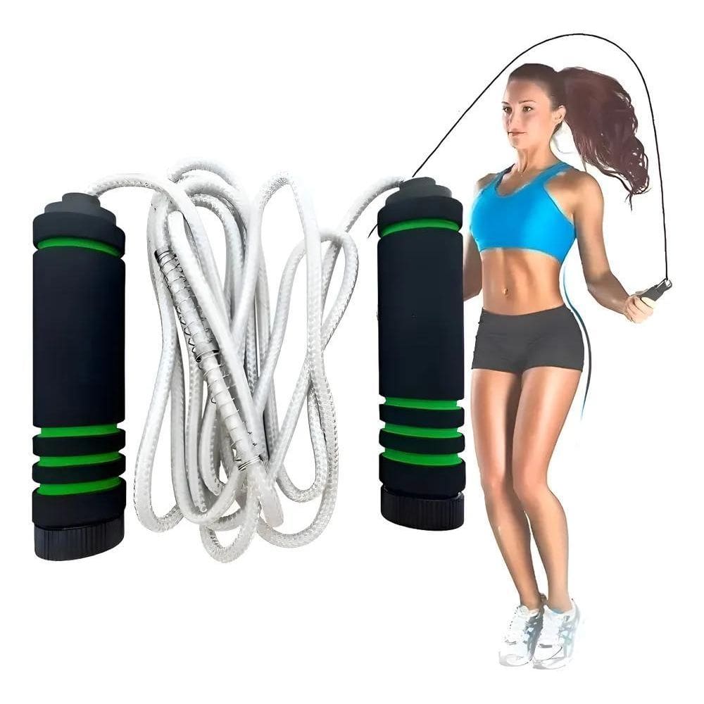 2X Corda Pular Ajustável Funcional Cross Jump Rope - Mbfit