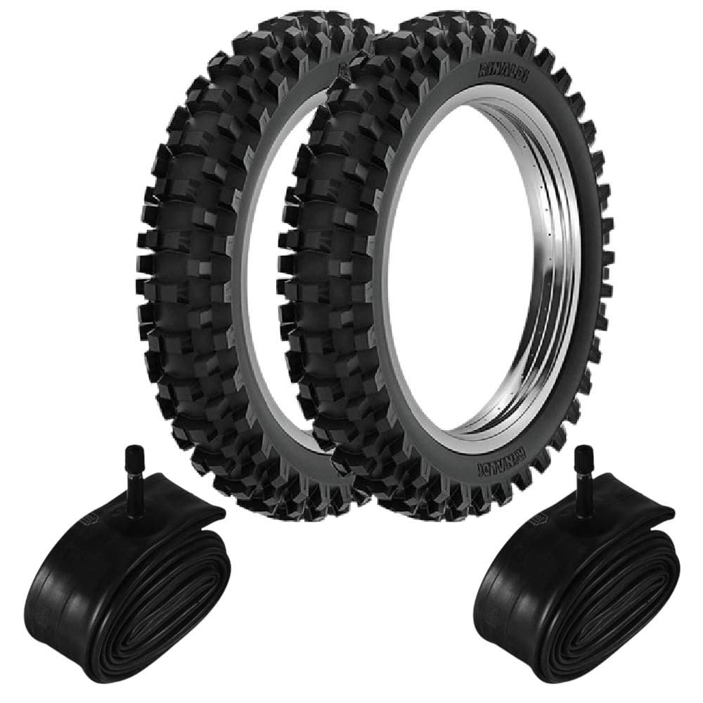 Kit Pneu Crf 230 Ttr 230 100/100-18 + 80/100-21 Rw33 Rinaldi + Camaras