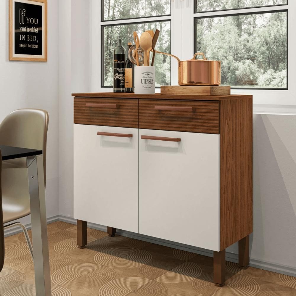 Balcão Nala Ripado Off-White